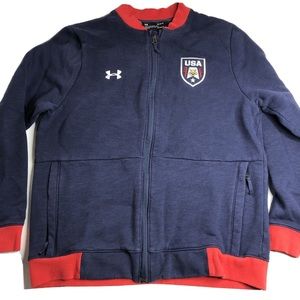 Under Armour USA Bomber sweatshirt track Jacket